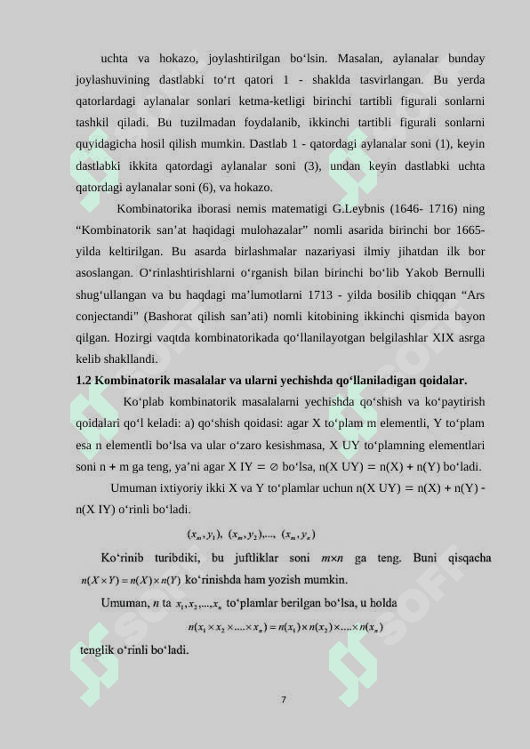 Kombinatorika elementlarini oʻqitish metodikasi 7