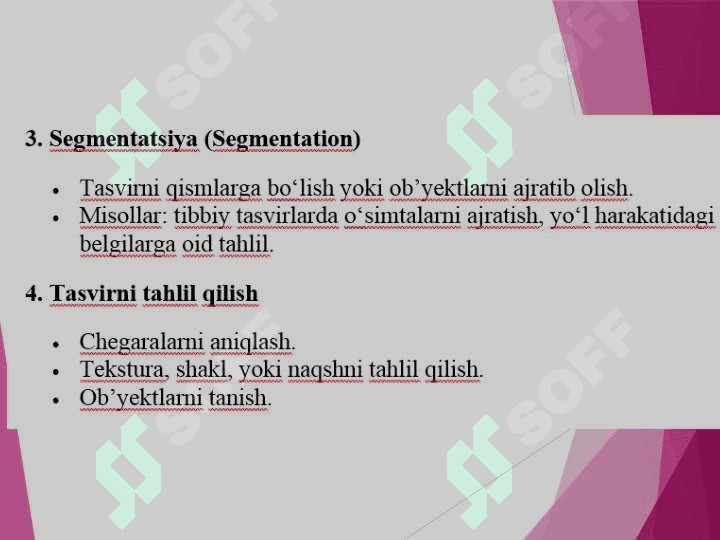 TASVIRLAR USTIDA BAJARILADIGAN OPERATSIYALAR 7