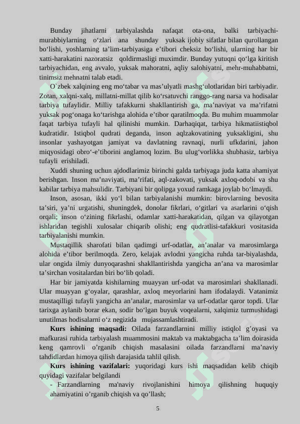 Oilada farzandlarni ma'naviy tahdidlardan himoya qilish 4