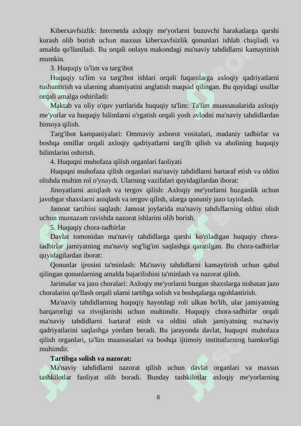 Oilada farzandlarni ma'naviy tahdidlardan himoya qilish 7