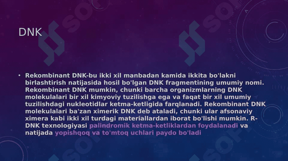 Tibbiyotda Dnk rekombinatlarini qo’llash 3