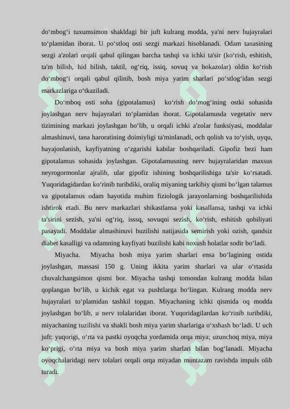 Bosh miyaning tuzilishi 4