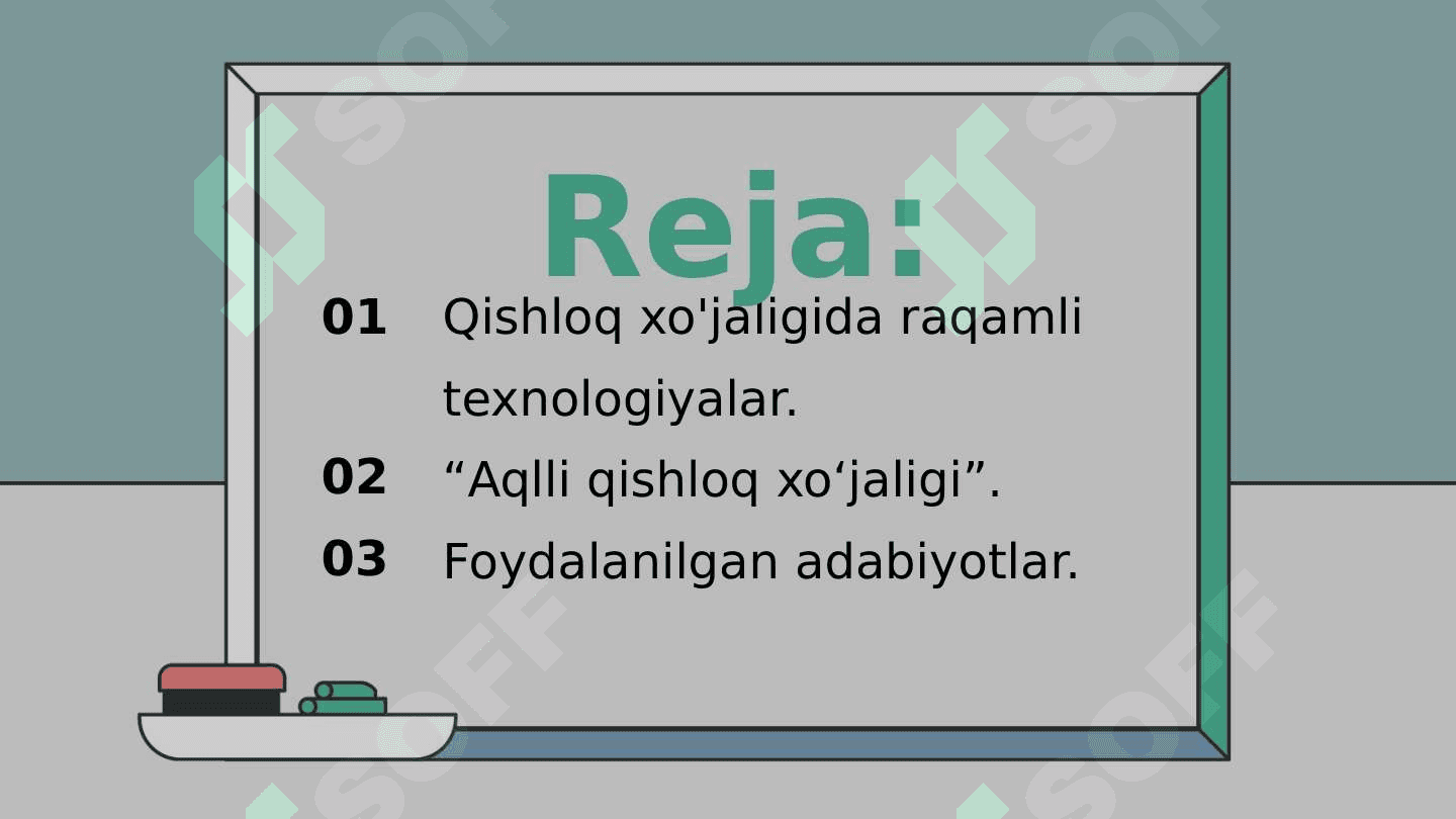 Qishloq xo'jaligida raqamli texnologiyalar. 2