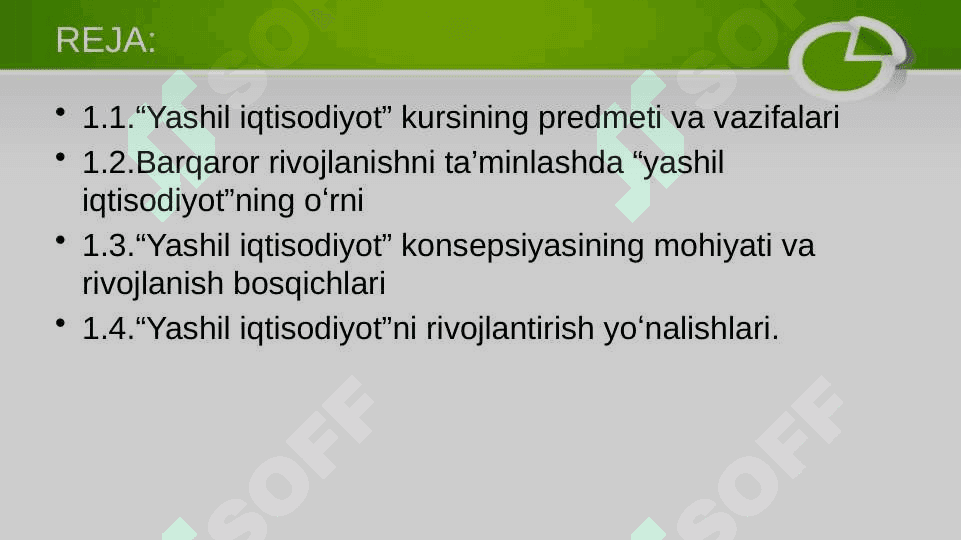 YASHIL IQTISODIYOT” KURSINING PREDMETI VA METODI 3