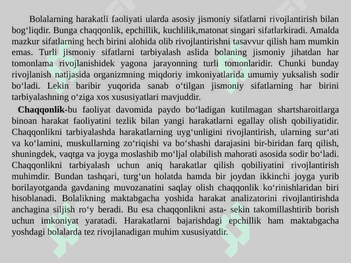 Maktabgacha yoshdagi bolalarda jismoniy sifatlarni rivojlantirish 2