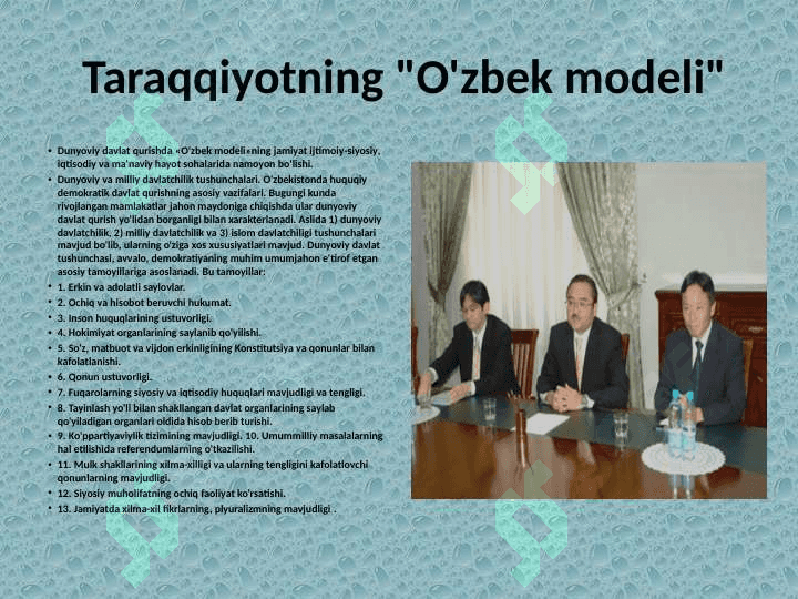 Demokratik jamiyat qurishning modellari 4
