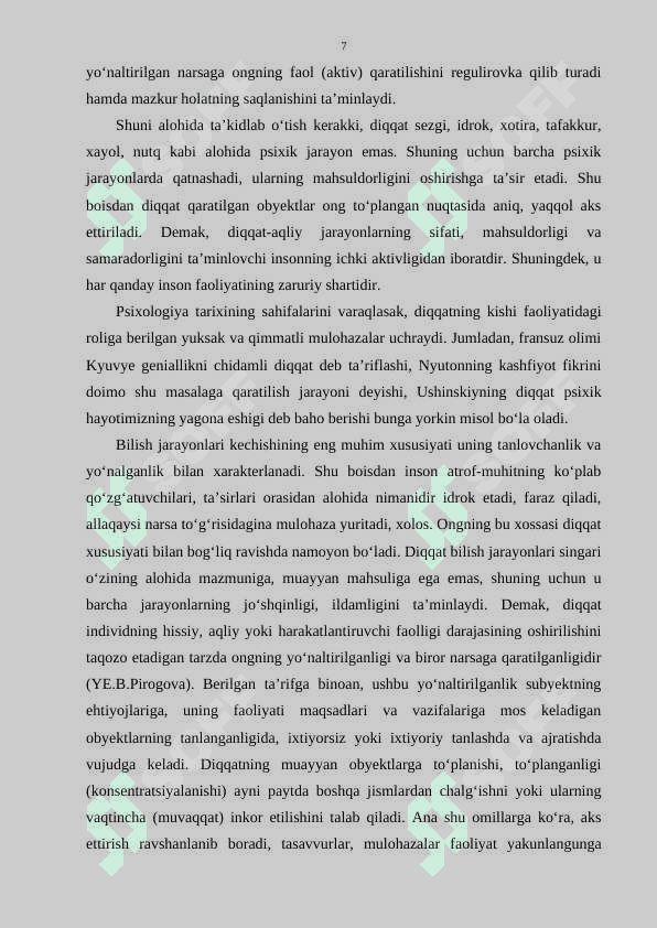 Kasb-hunar kollejlari o‘quvchilar shaxsini shakllantirishda diqqatni boshqarishning psixologik mexanizmlari 7