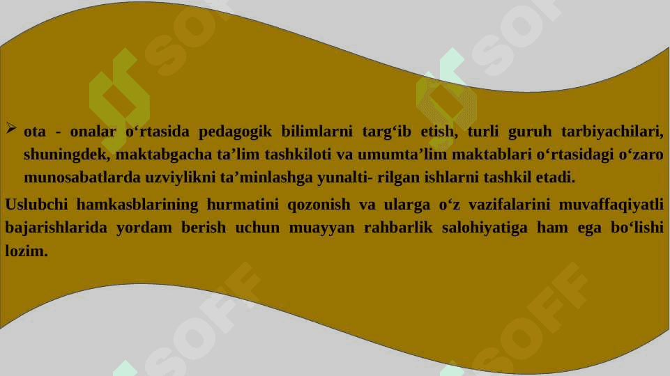 Maktabgacha ta’lim tashkilotlarida metodik ishlarni tashkil etish va rahbarlik qilish 5