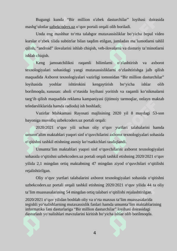 MFY haqida kurs ishi va amaliyot hisoboti 3