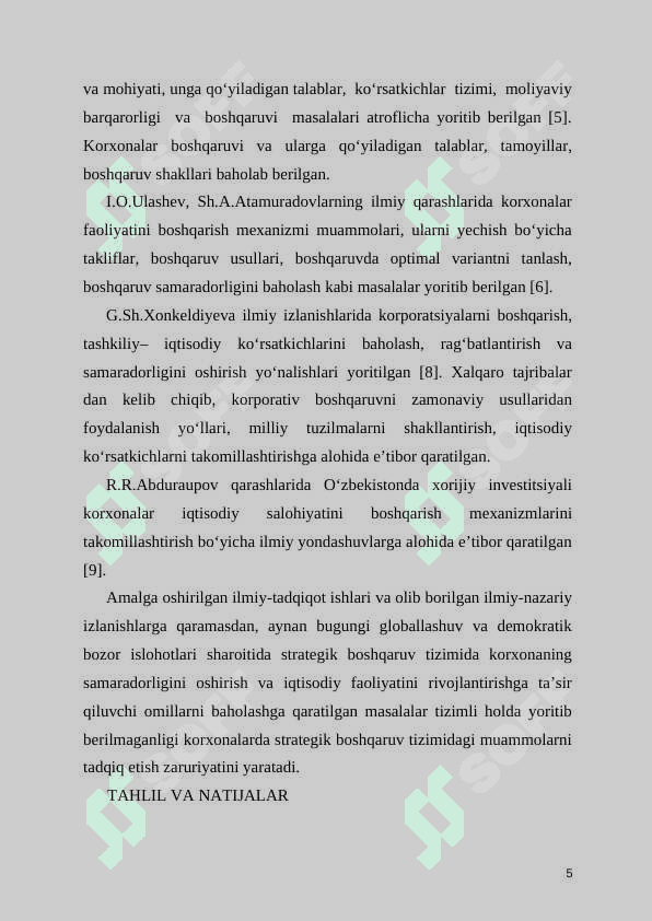 TASHKILOTNING STRATEGIK SALOHIYATI 5
