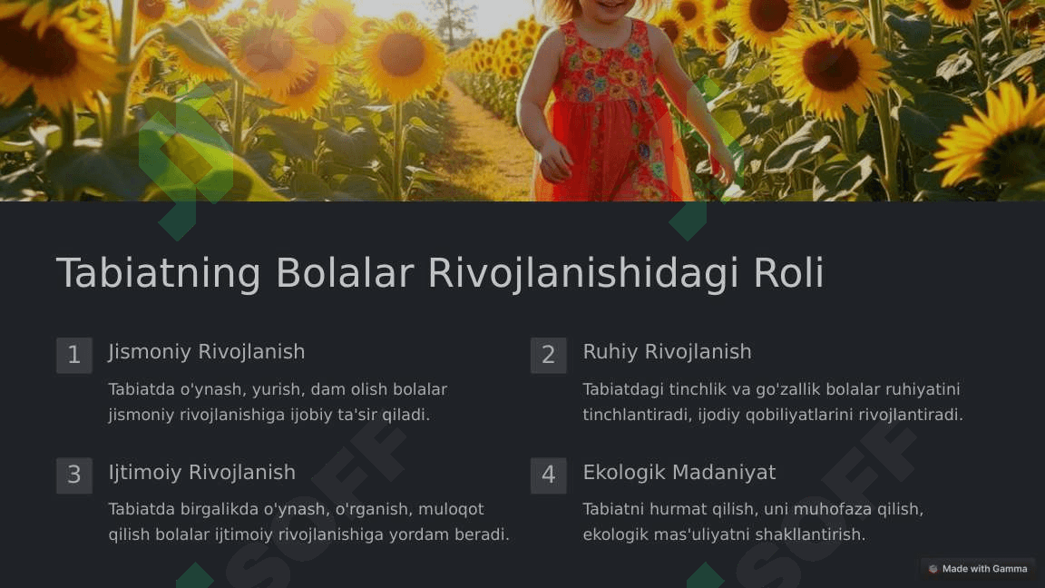 Bolalarni Tabiat Bilan Tanishtirish Metod va Vositalari 2