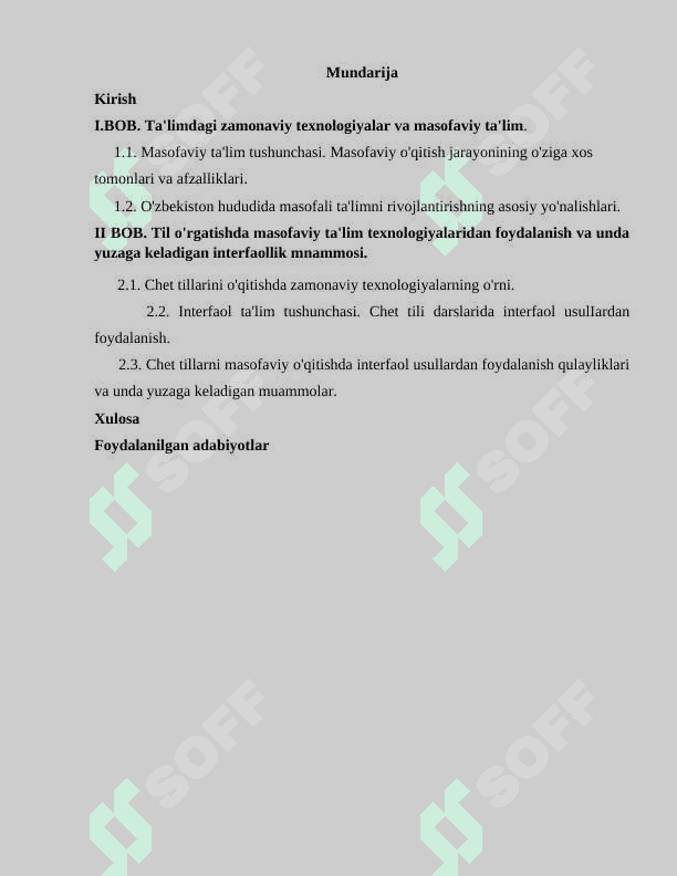 Сhet tillarini о'qiтisпdа masofaviy ta'lim texnologiyalarini qo'llash 2