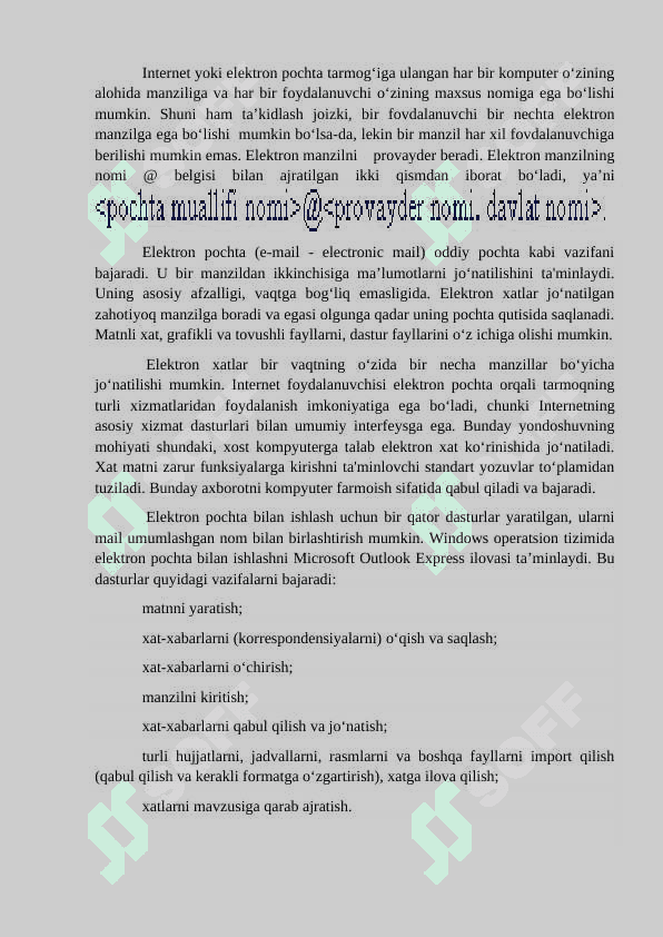 Internet va elektron pochta 2