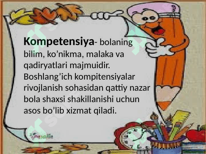 6-7 yoshdagi maktabgacha bo’lgan bolaning umummiy asosiy kompetensiyalari 2