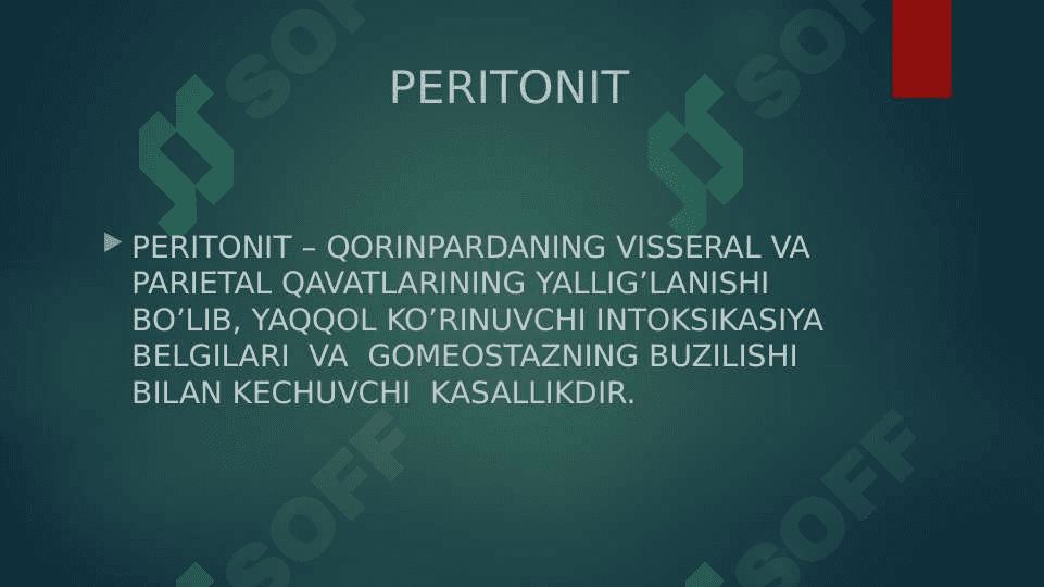O’tkir peritonit 2