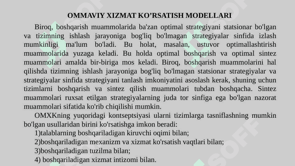 ISHLAB CHIQARISHNI BOSHQARISHDA OMMAVIY XIZMAT KO'RSATISH MODELLARI 7