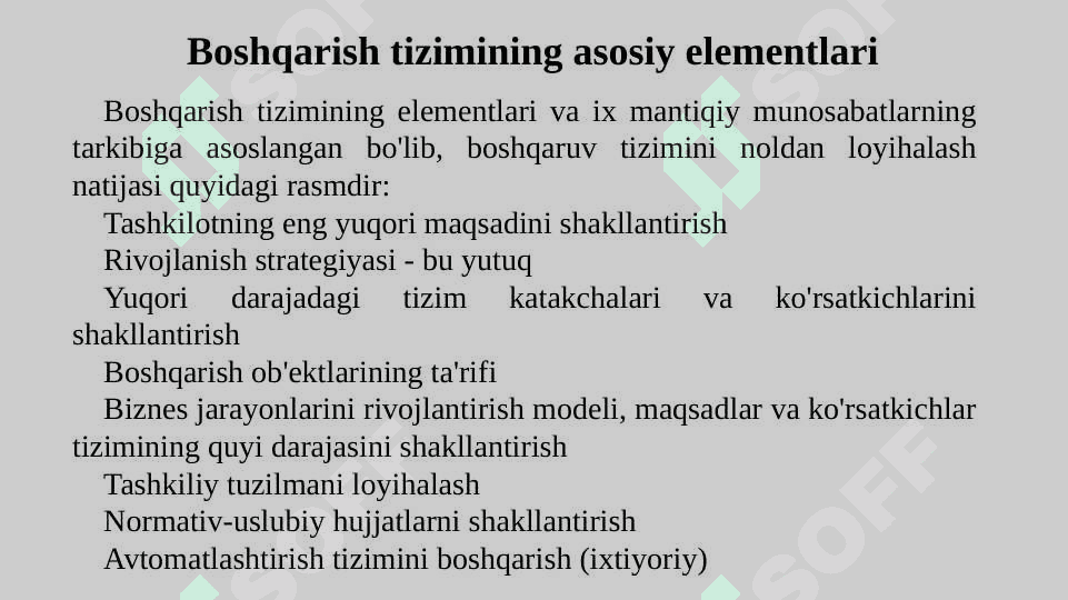 TIZIM ELEMENTLARI, AXBOROT TIZIMLARIDA MA’LUMOTLARNING МАТЕRIAL VA AXBOROT OQIMI, SHAKLLANTIRISH USULLARI 5