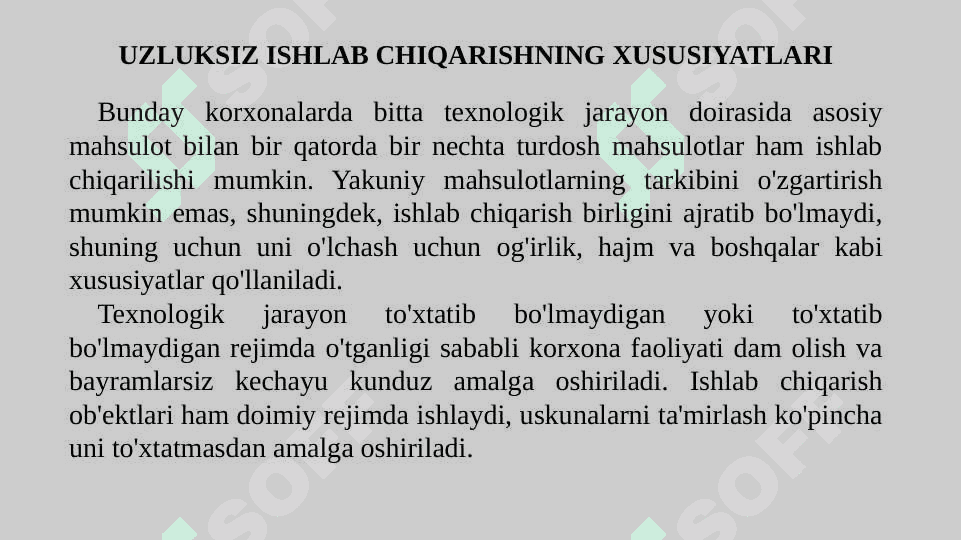 UZLUKSIZ ISHLAB CHIQARISHNI BOSHQARISH 5