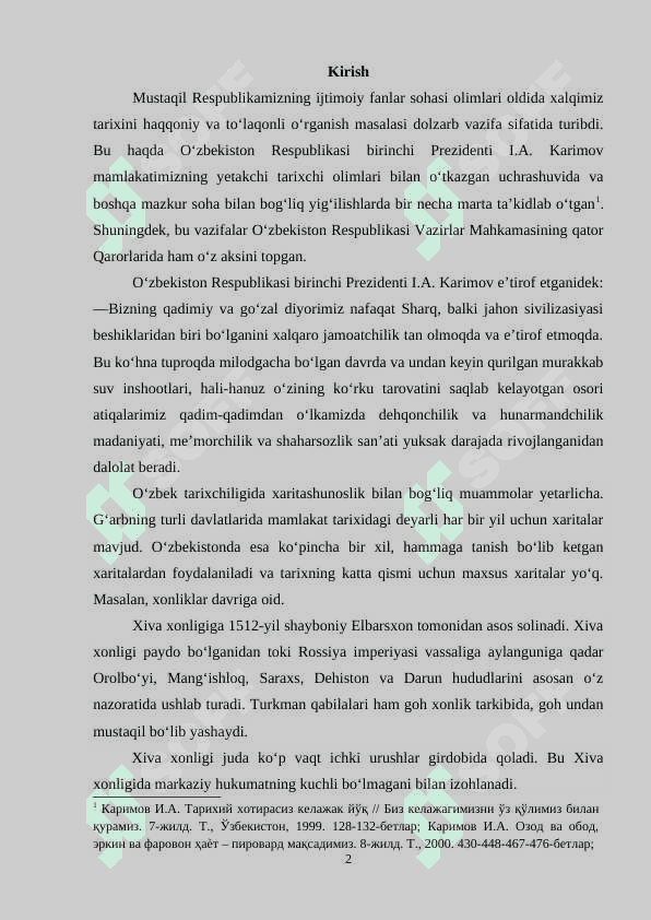 Xiva xonligida yer-suv munosabatlari 2