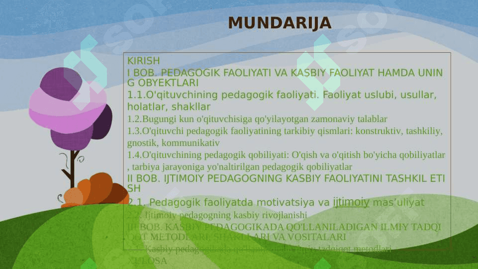 Ijtimoiy pedagogning kasbiy faoliyatining o‘ziga xosligi 2
