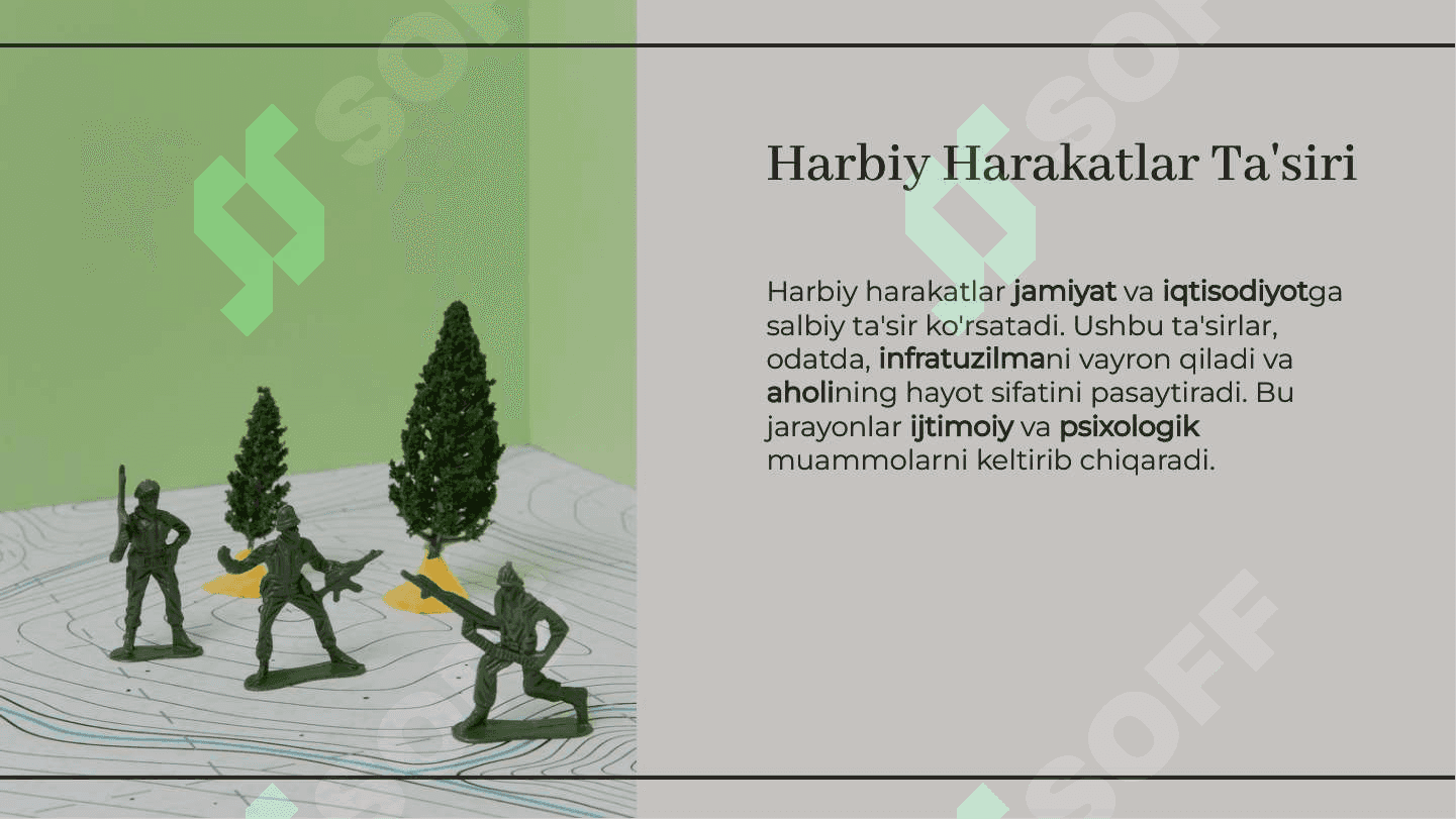 Harbiy Harakatlardan ta'siri va askarning keyingi hayot yo'li 2