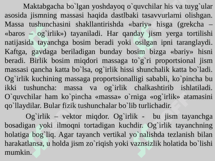 Massa o‘lchov birliklarini o‘rganish metodikasi 4