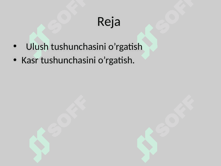 Kasrlar  bilan tanishtirishning umumiy metodikasi 2