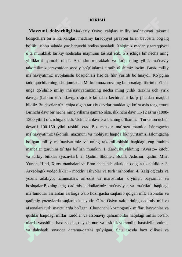 Markaziy osiyoda yaratilgan qadimiy yozma adabiyotlarda ma'naviyat masalalari 2