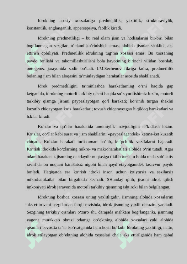 Idrokning umumiy tasnifnomasi 2