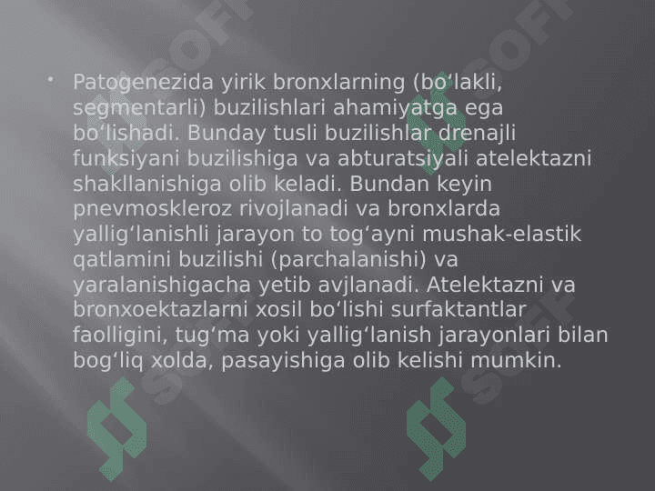 Bronxoektatik kasallik diagnostikasi 6