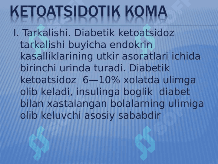 Qandli diabet va diabetik koma 3