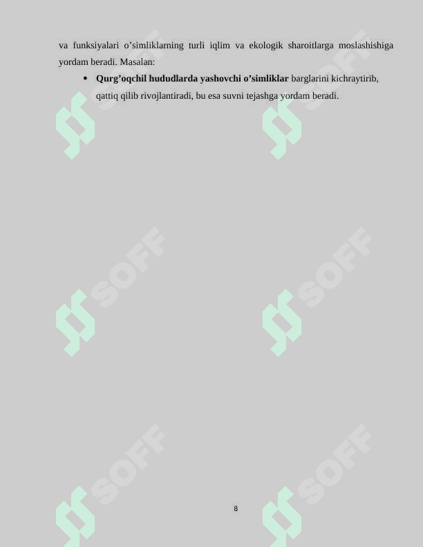 BARGLARNING MORFOLOGIK VA ANATOMIK TUZILISHI 8