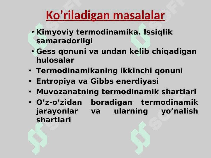 KIMYOVIY TERMODINAMIKA ASOSLARI 4