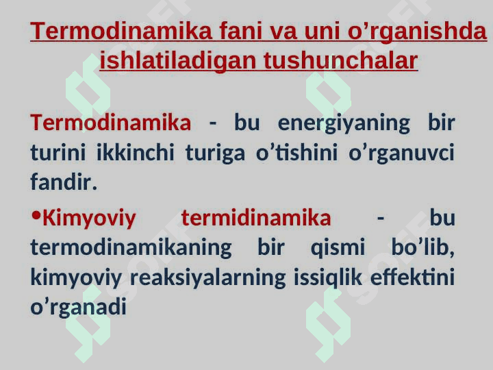 KIMYOVIY TERMODINAMIKA ASOSLARI 5