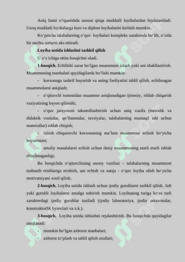 Ta’limning Loyiha texnologiyasi 4