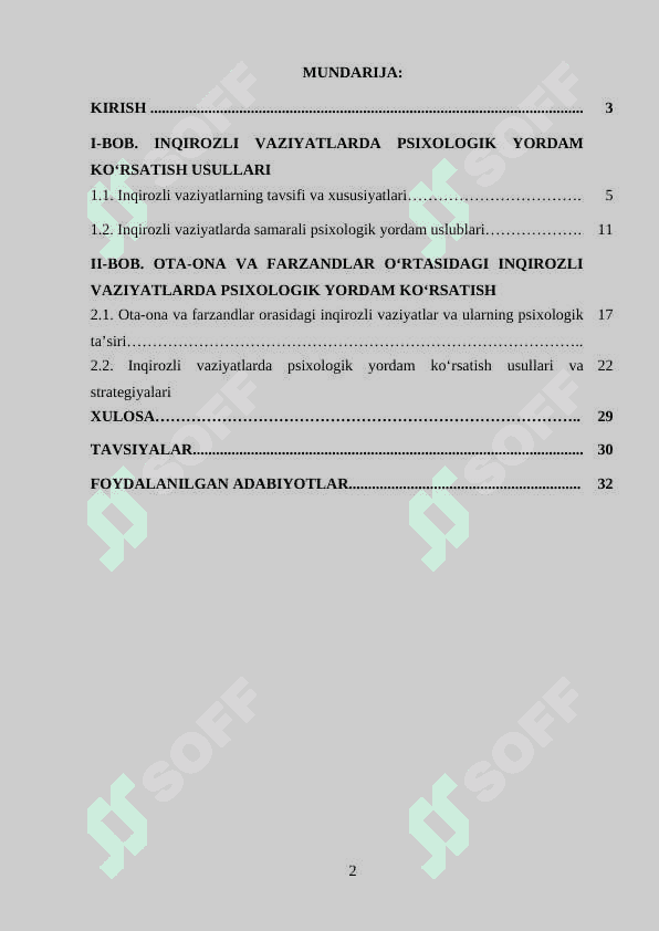 Inqirozli xollarda psixologik yordam ko‘rsatish 2