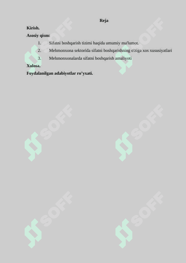 Sifatni boshqarishga tizimli yondashuv 2
