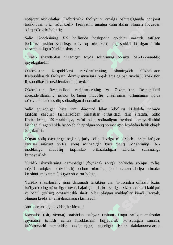 YURIDIK SHAXSLARNING DEVIDENT VA FOIZ TARZIDAGI DAROMADLARIGA SOLIQ SOLISH 3
