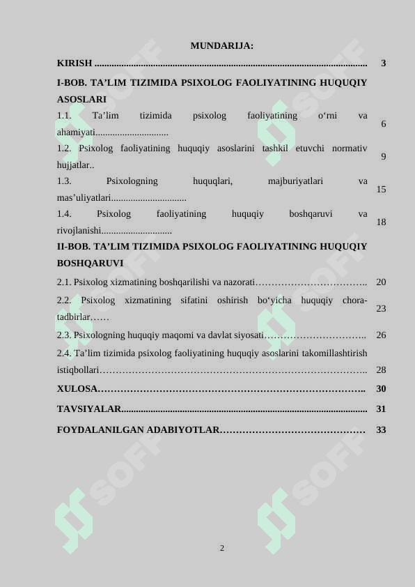 Ta’lim tizimida psixolog faoliyatining huquqiy asoslari 2