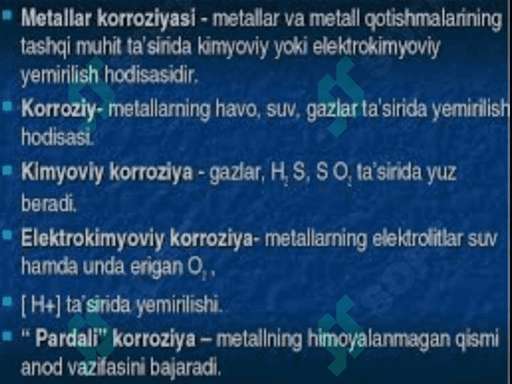 Metallar karroziyasi 2