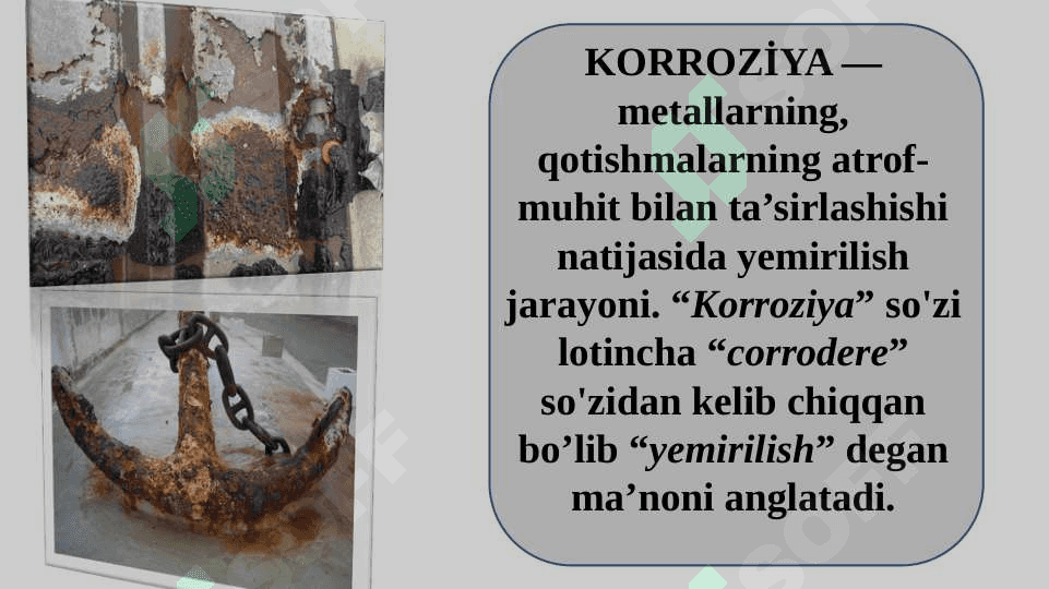 Metallar korroziyasi 2