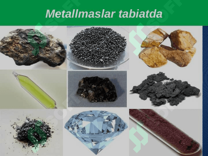 Metallmaslar. Uglerod guruhi elementlariga umumiy tavsif. 5
