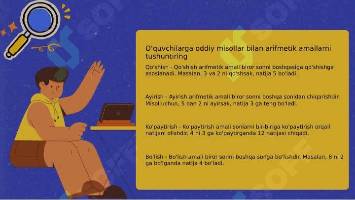 Birinchi sinfda matematikadan arifmetik amallarni oʻrgatish metodikasi 4