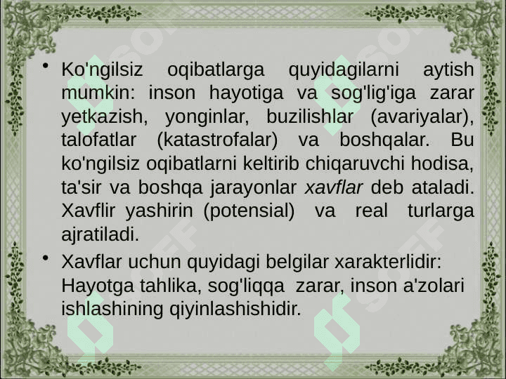 Faoliyat xavfsizligini ta’minlashda insonning psixofiziologik ko’rsatkichlarining ahamiyatini o’rganish 5
