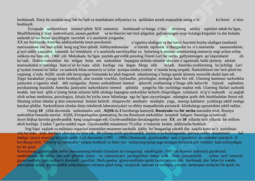 Giyohvandlik ijtimmoiy pedagogikada muammo sifatida 4