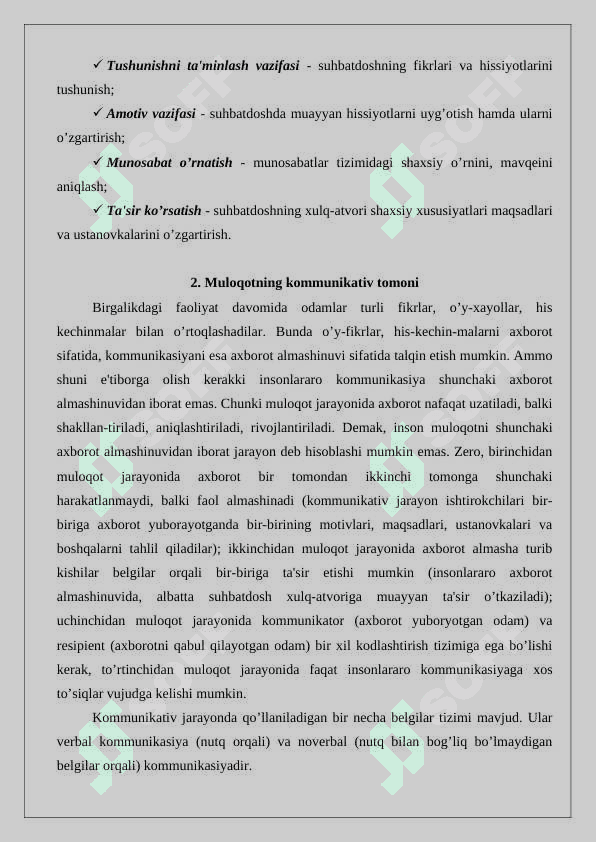 MULOQOT  XAQIDA TUSHUNCHA 5