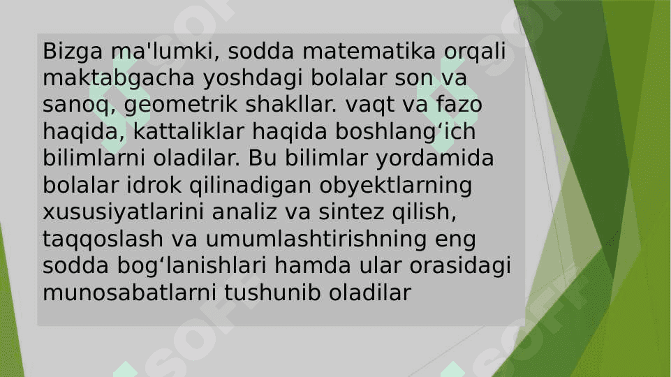Maktabgacha yoshdagi bolalarning matematik rivojlanishining nazariy asoslari. 3