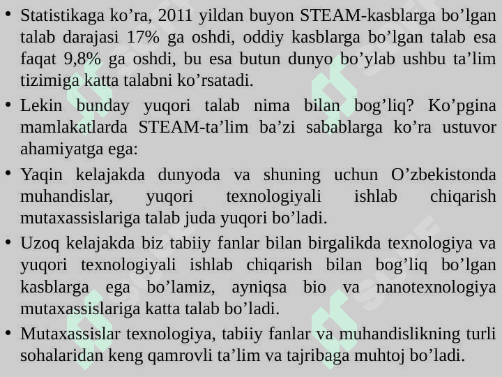 Maktabgacha ta’limda STEAM ta’lim texnologiyasi 8