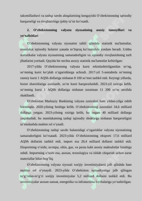 Oʻzbekiston Respublikasi valyuta siyosati 8