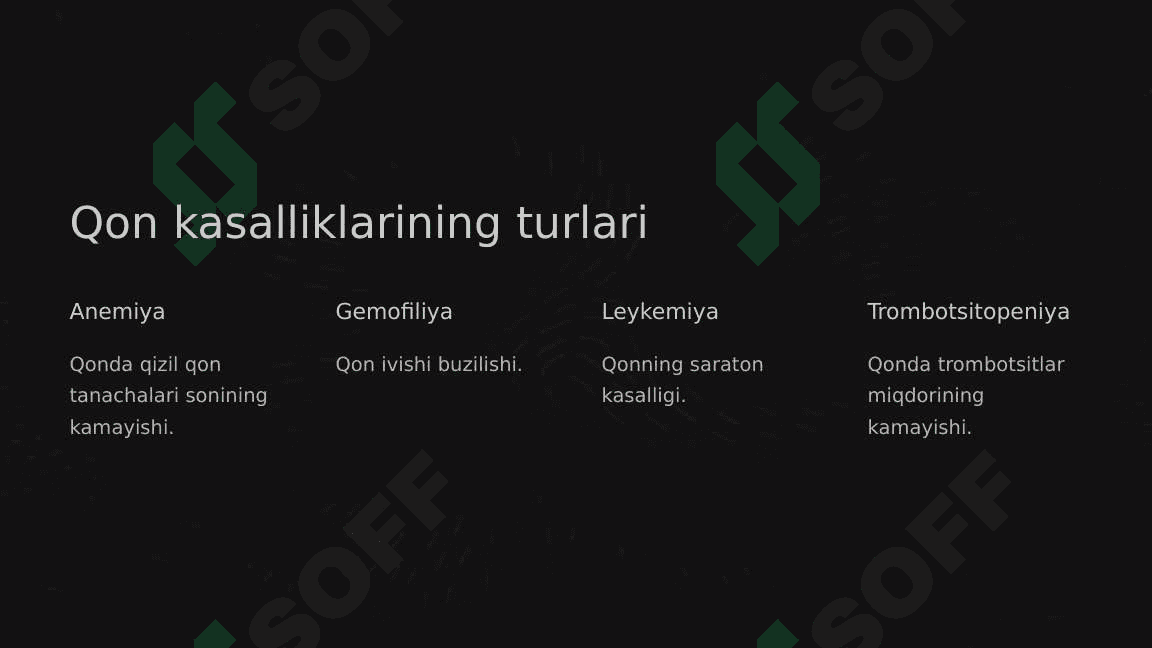 Qon kasalliklarida parodontda sodir bo'ladigan o'zgarishlar, klinik belgilari, tashxisi, davosi 3